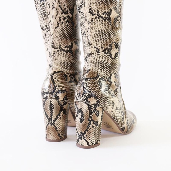 snivy animal print over the knee stretch boots - Picture 5 of 8